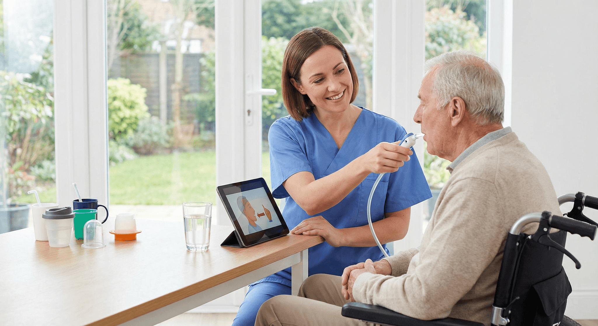 Swallowing Therapy therapy session